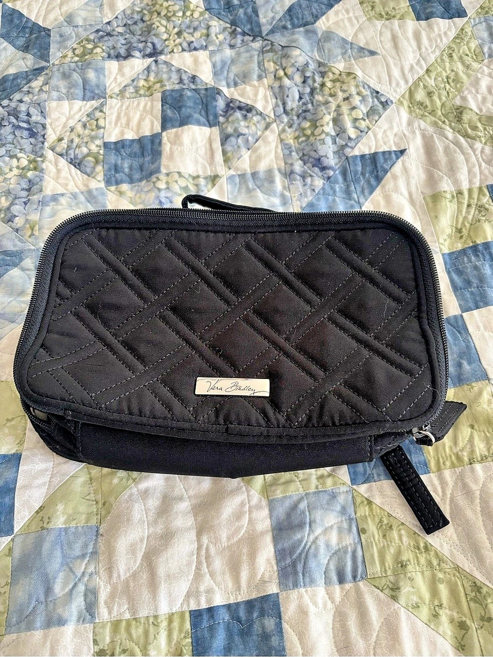 Vera Bradley Cosmetic Case Black & Multicolor